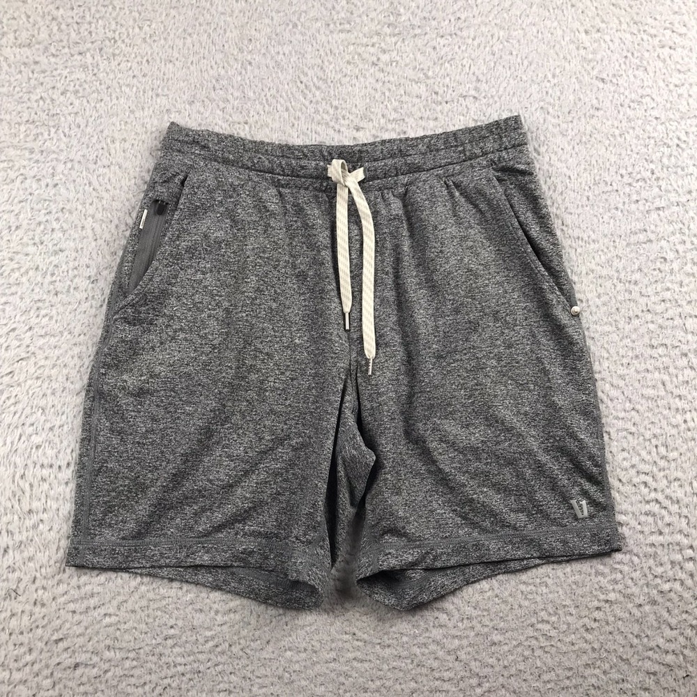 Vuori Ponto Performance Shorts Mens S Heather Gray 6.5"‎ Running Training Gym